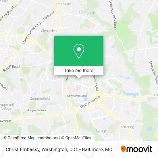 Christ Embassy map