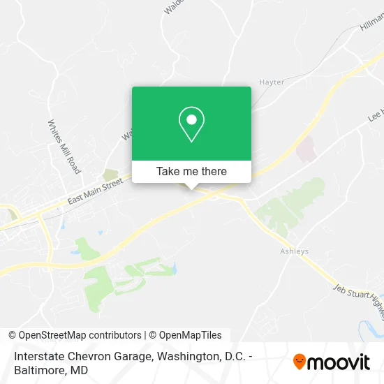 Interstate Chevron Garage map