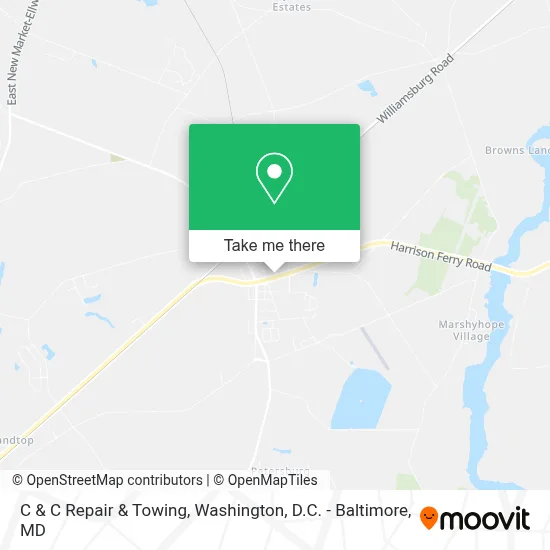 C & C Repair & Towing map