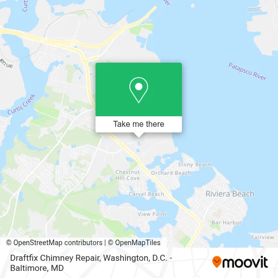 Draftfix Chimney Repair map