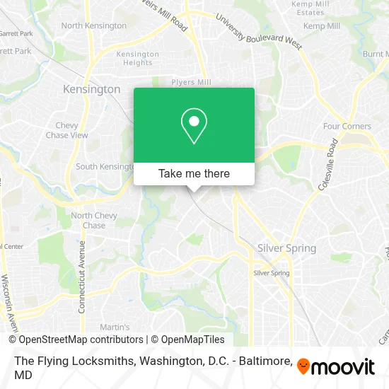 The Flying Locksmiths map