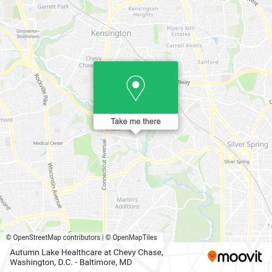 Autumn Lake Healthcare at Chevy Chase map