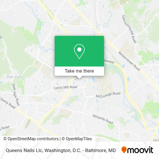 Queens Nails Llc map