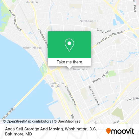 Aaaa Self Storage And Moving map