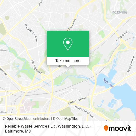 Reliable Waste Services Llc map
