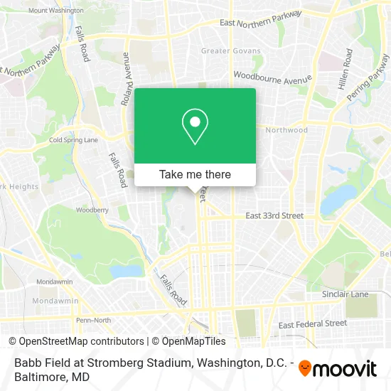 Babb Field at Stromberg Stadium map
