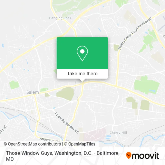 Those Window Guys map