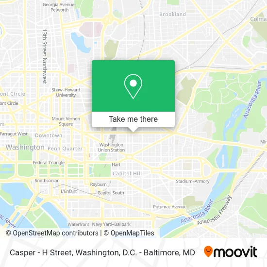 Casper - H Street map