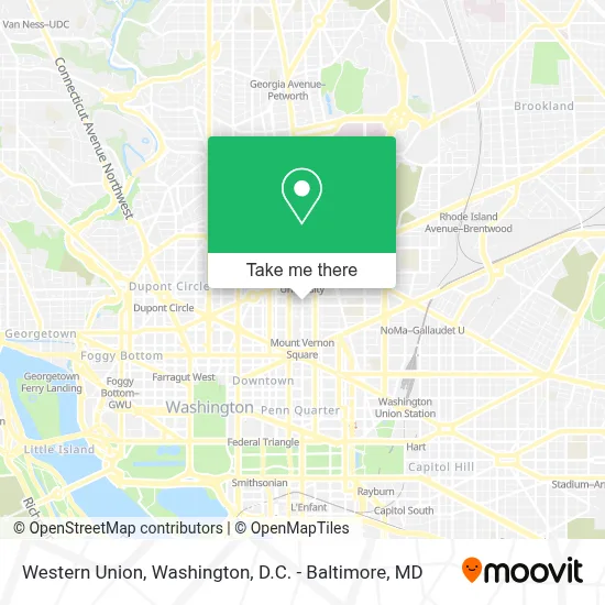Western Union map