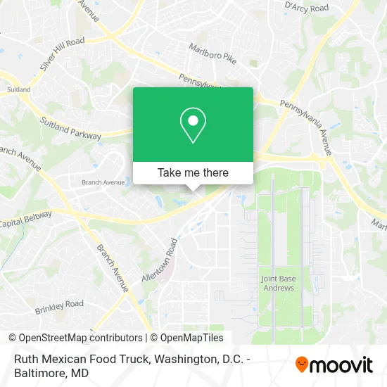 Ruth Mexican Food Truck map