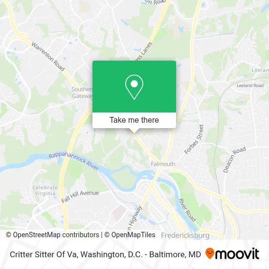Critter Sitter Of Va map