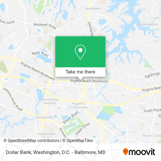 Dollar Bank map