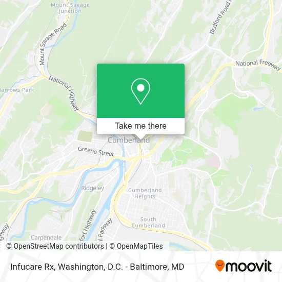 Infucare Rx map