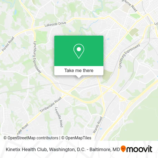 Kinetix Health Club map