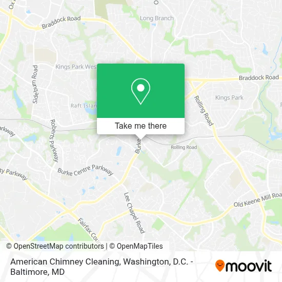 American Chimney Cleaning map