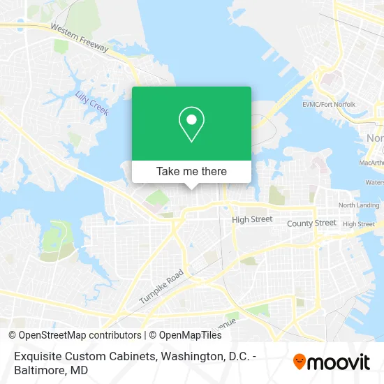 Exquisite Custom Cabinets map