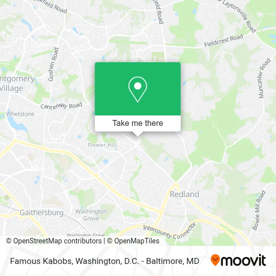 Famous Kabobs map