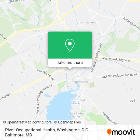 Pivot Occupational Health map
