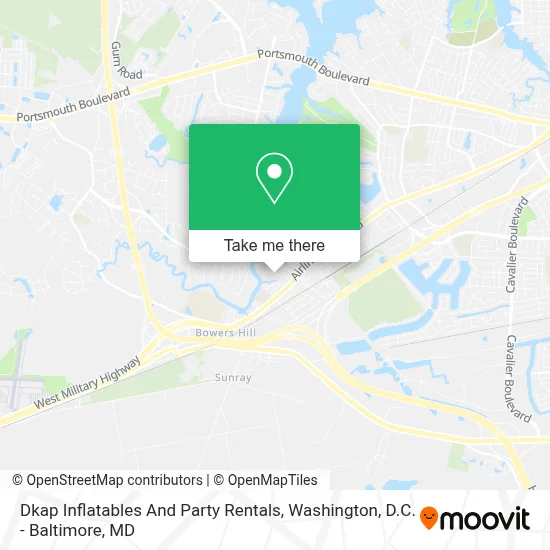 Dkap Inflatables And Party Rentals map