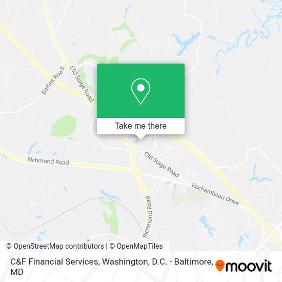 C&F Financial Services map