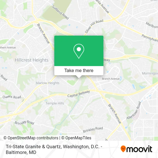 Tri-State Granite & Quartz map