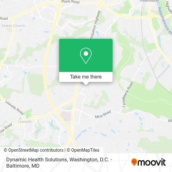 Dynamic Health Solutions map