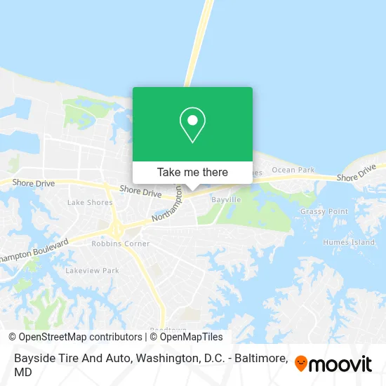 Bayside Tire And Auto map