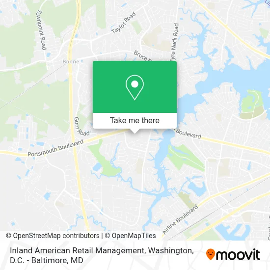 Inland American Retail Management map