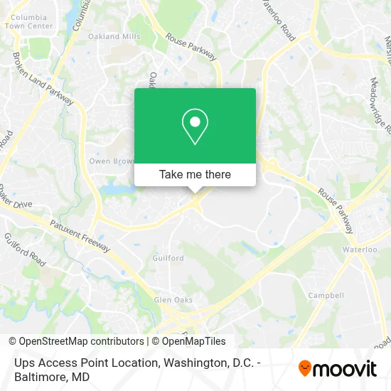 Ups Access Point Location map