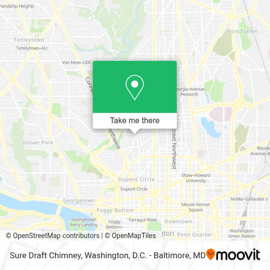 Sure Draft Chimney map