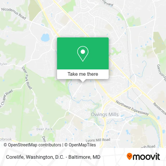 Corelife map