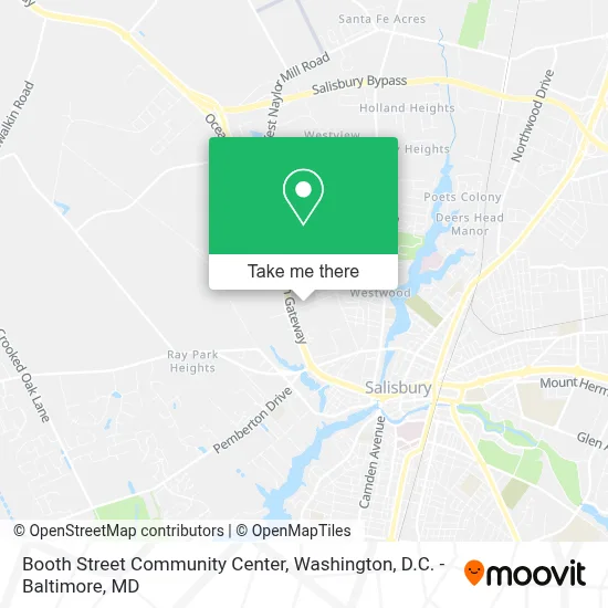 Booth Street Community Center map