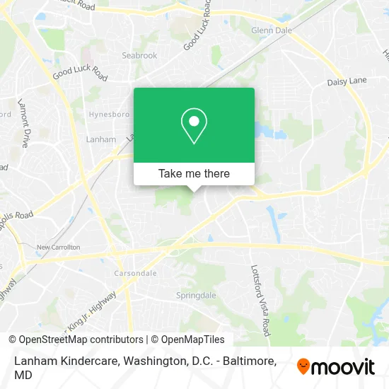 Lanham Kindercare map