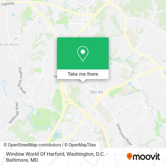 Window World Of Harford map
