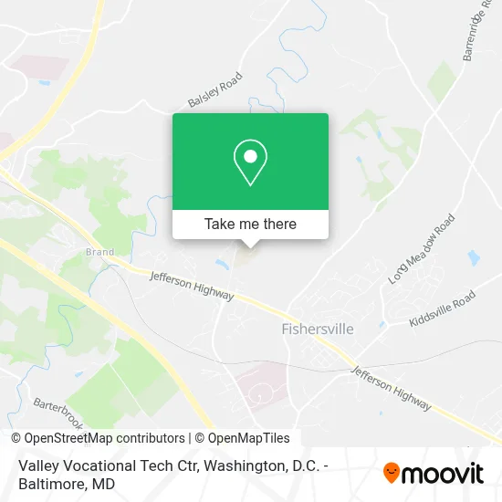 Valley Vocational Tech Ctr map
