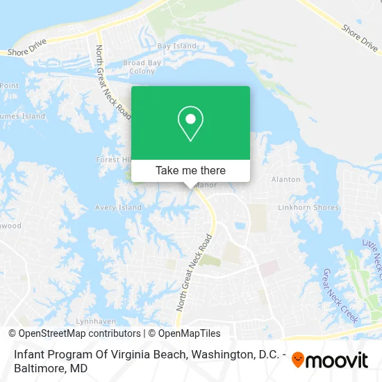Infant Program Of Virginia Beach map