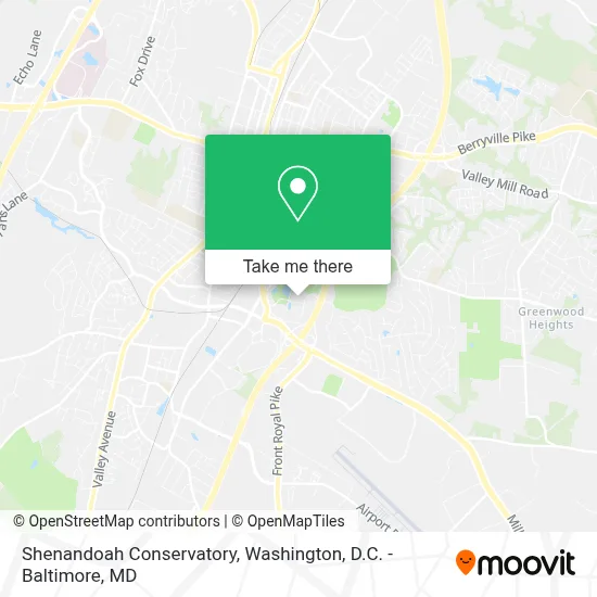 Shenandoah Conservatory map