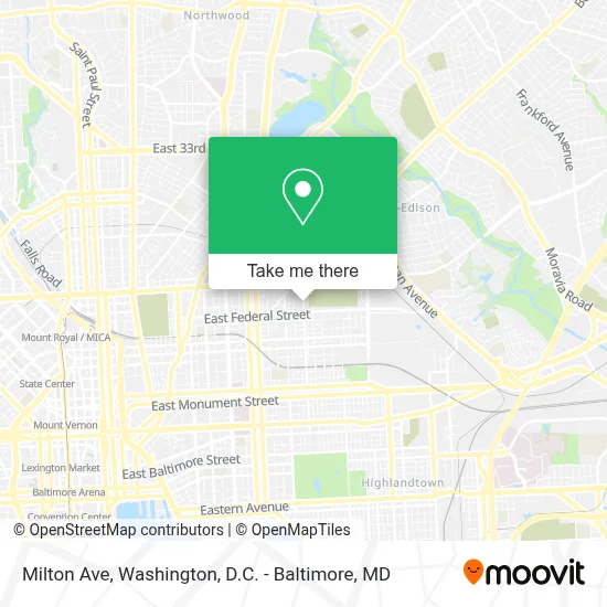 Milton Ave map