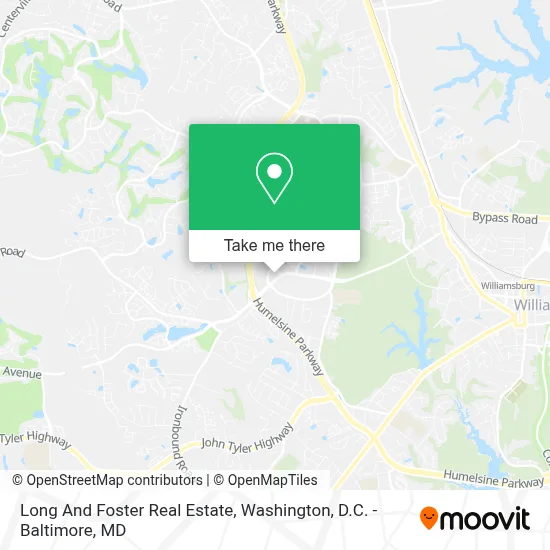 Long And Foster Real Estate map