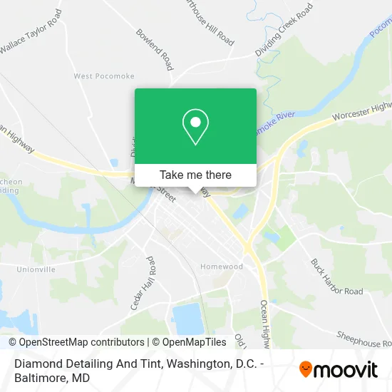 Diamond Detailing And Tint map