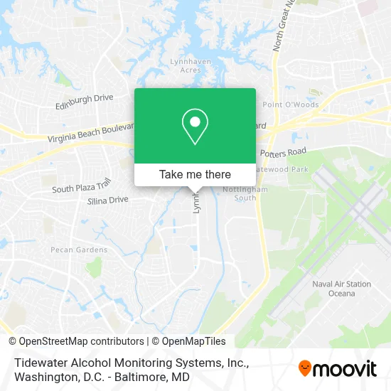 Tidewater Alcohol Monitoring Systems, Inc. map