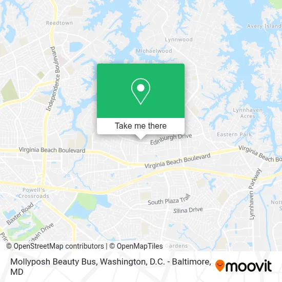 Mollyposh Beauty Bus map