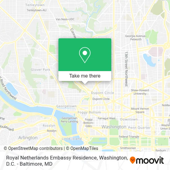 Royal Netherlands Embassy Residence map