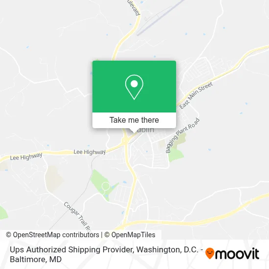 Ups Authorized Shipping Provider map