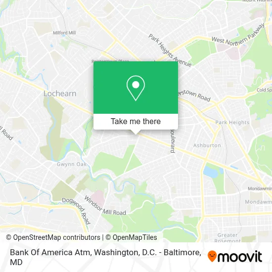 Bank Of America Atm map