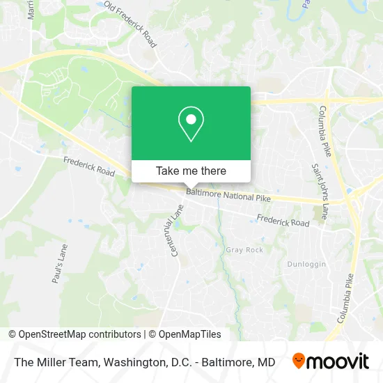 The Miller Team map