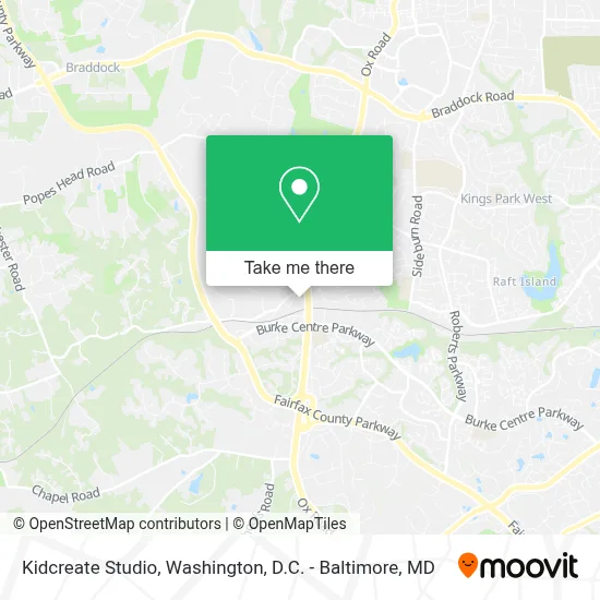 Kidcreate Studio map