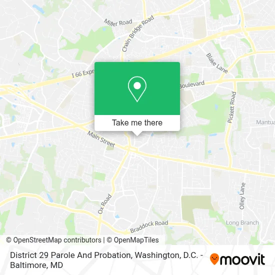 District 29 Parole And Probation map