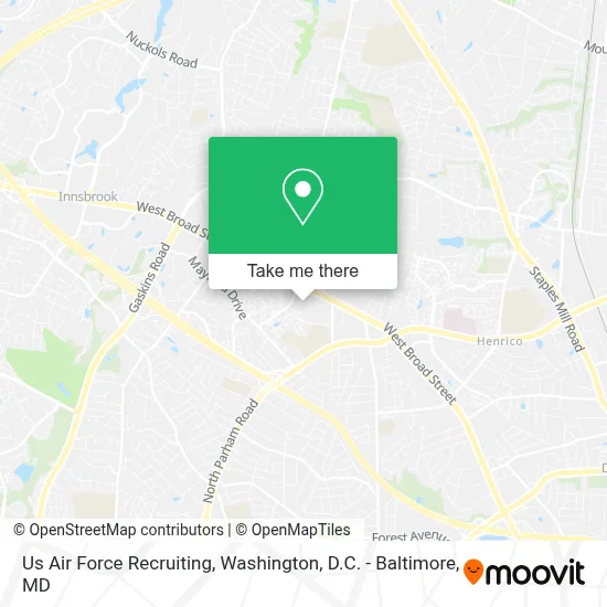 Us Air Force Recruiting map