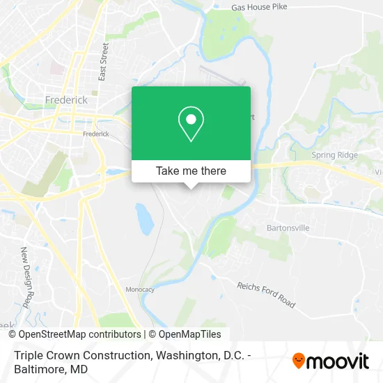 Triple Crown Construction map